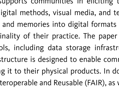 [Digital Infrastructures for sustaining crafting communities: a global south perspective]